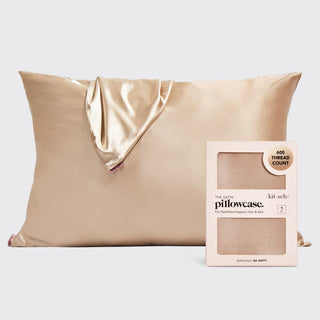 Kitsch Standard Satin Pillowcase - Champagne