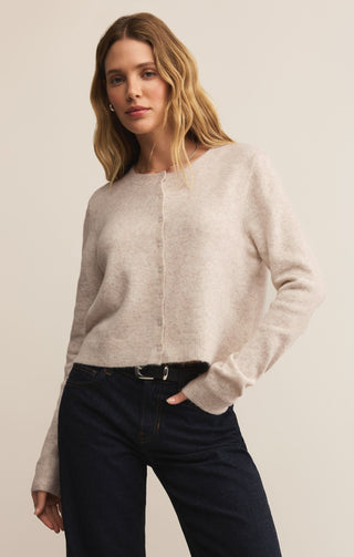 Z Supply Medina Cardigan - Light Oatmeal Heather