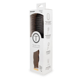 Teleties Detangler Hair Brush for Medium Hair - Tortoise