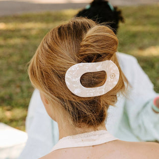 Teleties Flat Round Hair Clip | Large | Soft Surf