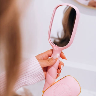 Teleties Detangler Brush for Medium Hair Bubblegum Pink