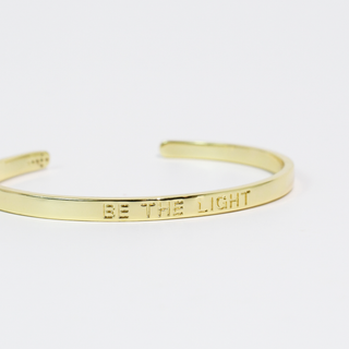 Treasure Jewels Be The Light Bangle - Gold