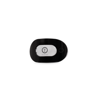Teleties Jet Black | Tiny | Flat Round Clip