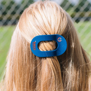 Teleties Chicago Cubs Medium Flat Round Hair Clip
