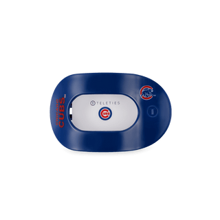 Teleties Chicago Cubs Small Flat Round Hair Clip