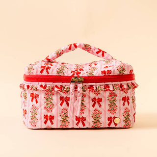 The Darling Effect Glam & Go Quilted Cosmetic Bag - Oh So Merry