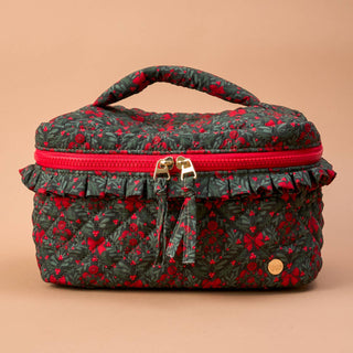 The Darling Effect Glam & Go Quilted Cosmetic Bag - A Merry Moment