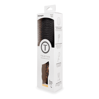 Teleties Detangler Brush for Thick Hair - Tortoise
