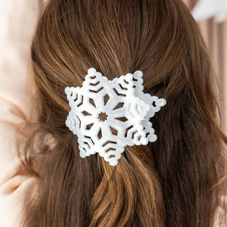 Teleties Glitter Snowflake Flat Hair Clip