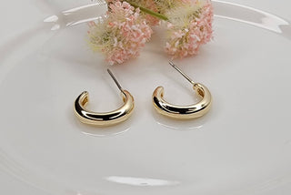 Tiny Shiny Gold Hoop Earrings