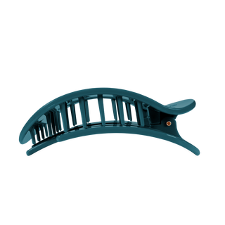 Teleties Teal With It Large Flat Round Hair Clip