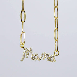 Treasure Jewels Mama Necklace Gold