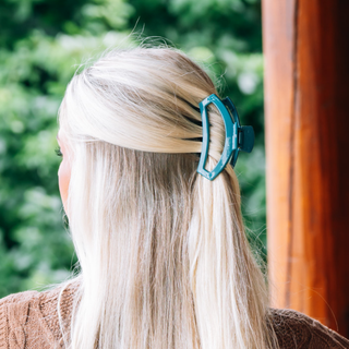 Teleties Teal With It Open Medium Hair Clip