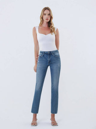 Vervet Mid Rise Slim Straight Leg Jeans