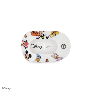 Teleties x Disney Flat Round Hair Clip | Small | Mickey and Friends