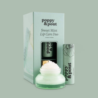 Poppy & Pout Lip Care Duo - Sweet Mint