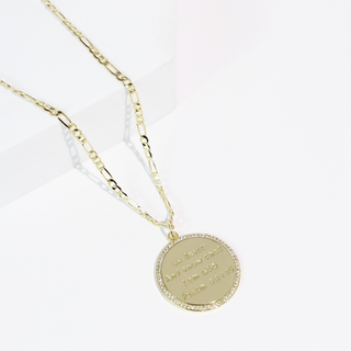 Treasure Jewels Psalm 46:10 Gold Necklace