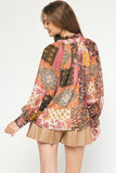 Paisley Patchwork Long Sleeve Top