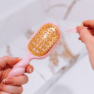 Teleties Mini Vent Brush - Bubblegum Pink