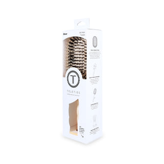 Teleties Boar Bristle Brush - Tan