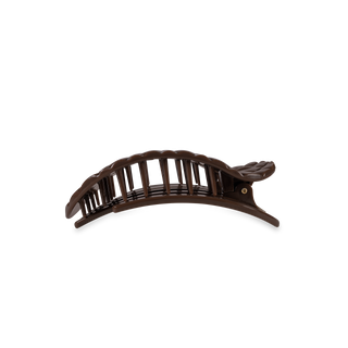 Flat Round Hair Clip | Small | Truly Taupe Quilted