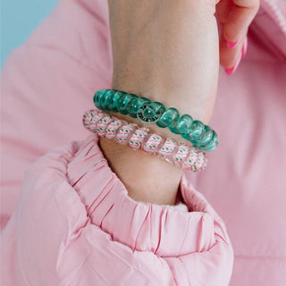 Teleties Spiral Hair Coils | Large | Merry Pinkmas Hair Ties
