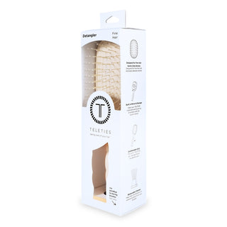 Teleties Detangler Hair Brush for Fine Hair - Tan