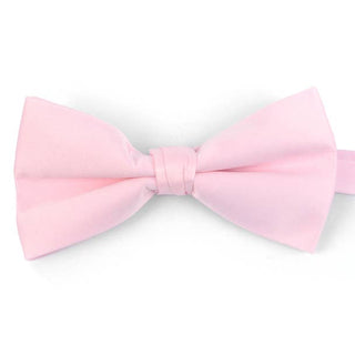 Light Pink Men's Clip-On Bow Tie
