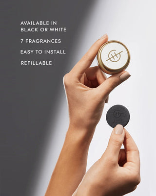 Glasshouse Fragrances White/Gold Car Diffuser w/ A Tahaa Affair Scent Disk