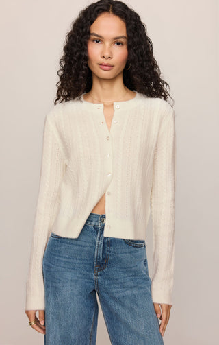 Z Supply Medina Cable Cardigan - Cloud