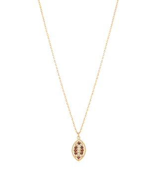 Rhinestone Football Necklace