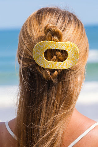 Teleties Fun in the Sun Large Flat Round Hair Clip