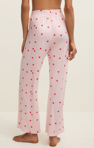 Z Supply Lounge Luxe Heart Pant - Pink Marshmallow