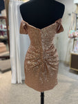 Sherri Hill 55163 - Rose Gold Size 12