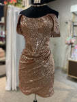 Sherri Hill 55163 - Rose Gold Size 12