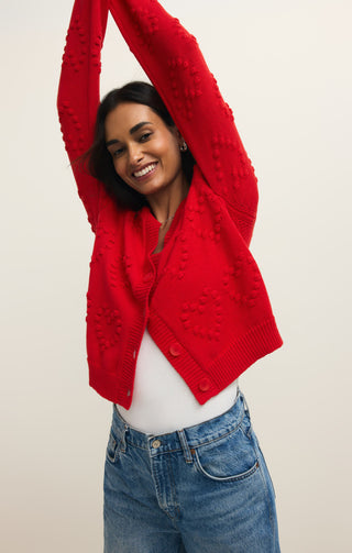 Z Supply All Yours Cardigan - Kiss Me Red