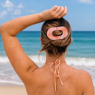 Teleties Just Keep Swimming Large Flat Round Hair Clip