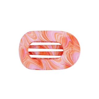 Just Keep Swimming Medium Flat Round Hair Clip