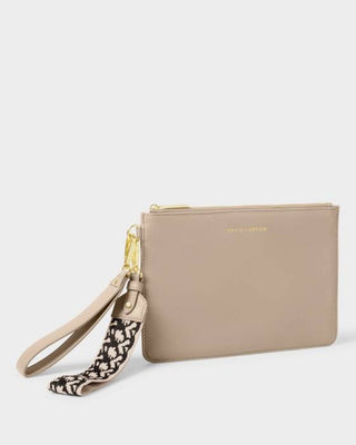 Katie Loxton Hallie Wristlet Pouch - Light Taupe