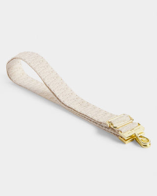 Katie Loxton Canvas Strap - Ecru Zig Zag