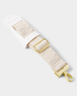 Katie Loxton Canvas Strap - Ecru Zig Zag