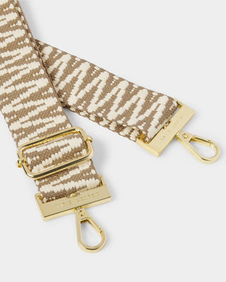 Katie Loxton Canvas Strap - Sand Zig Zag