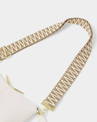 Katie Loxton Canvas Strap - Sand Zig Zag