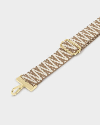Katie Loxton Canvas Strap - Sand Zig Zag