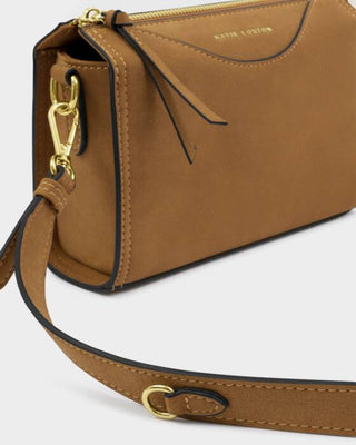 Katie Loxton Alba Caramel Faux Suedette Crossbody Bag