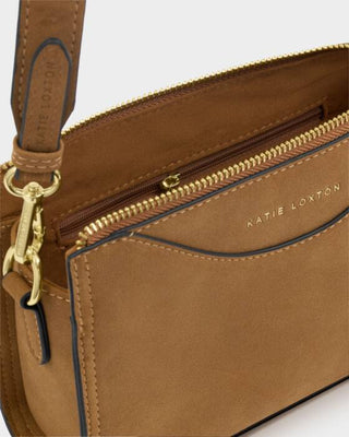 Katie Loxton Alba Caramel Faux Suedette Crossbody Bag