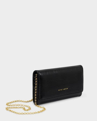 Katie Loxton Zea Patent Crackle Purse Crossbody - Black Patent