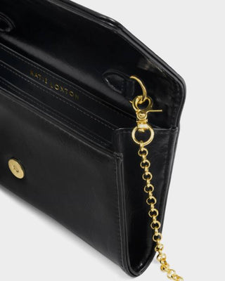 Katie Loxton Zea Patent Crackle Purse Crossbody - Black Patent