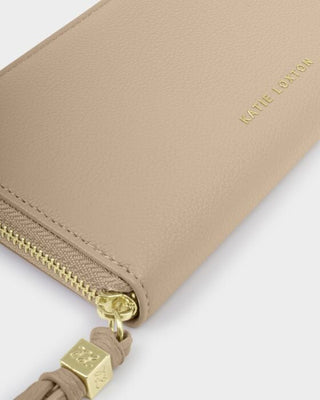 Katie Loxton Lottie Large Zip Wallet - Light Taupe