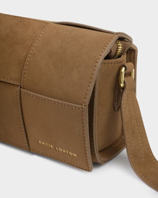 Katie Loxton Taya Suedette Crossbody Bag - Caramel